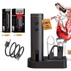 Electric Wine Bottle Opener Set Rechargeable Automatic W  Charging Base Gift