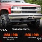 Winch Plate For 1988-1998 Sierra Silverado 1500 1995-1999 Tahoe 10x4 5in 12000lb