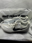 New Nike Zoom Rival Distance Mens Track Spikes White Black Size 10 5 Dc8725-100