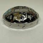 Yankee Candle Silver Illuma-lid Christmas Tree Gingerbread Candle Jar Topper