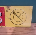 Vintage 1945 Dr Pepper Soda Embossed Sign Tin Tacker - Drink Something To Eat