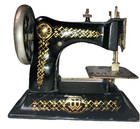 1920   s Bing D r g m  Bavaria Germany Cast Iron Hand Crank Toy Sewing Machine