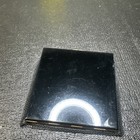 Vintage Colibri Compact  Elegant Black Enamel Gilt Loose Powder Compact  1950s