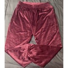 Pink By Victoria Secret Plum  Maroon  Velour Tracksuit Sz Large Coxy Soft