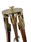 Collectible Antique Wooden Tripod Brass Finish Aluminum 60 Inch Extended Tripod