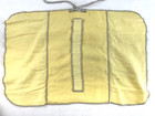 2 Vintage Marshall Field   Company Silverware Storage Rolls Yellow Cloth 6 Loop