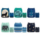 Alvababy Baby Cloth Diapers 6 Pack With 12 Pcs 5-layer Inserts adjustable Was   