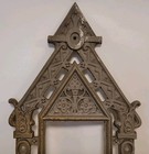 Antique Cast Metal Frame Ready For Picture Or Mirror Old English Gothic Revival 