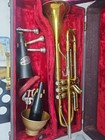 Vintage H n  White King Liberty  Trumpet  Cleveland Oh W Case Read