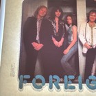 Vtg 1980s Iron On T Shirt Transfer Foreigner Glam Rock Gramm Nos Glitter Edge