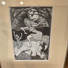 Todd Peterson Mama Does The Cat Dance B   W 5x7  Picture 12x10  Frame