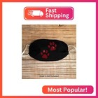 Set Of 12 Red Mini Paw Print Dog Cat Paws Iron On Rhinestone T-shirt Transfer Fo