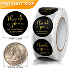 2000pcs 1inch Thank You Stickers 3-color Thank You Stickers Small Business Tha