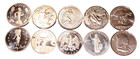 Lot Of 100 X 1 Oz   999 Fine Copper Rounds Bullion  10 Different Designs