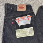 Vintage Levi   s 501 38x32 1980   s Pre-shrunk Black Jeans Deadstock Xx Nos Nwt Usa