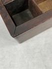Antique Lap Desk Traveling Civil War Era Mahogany Wood 1800 Original 16x9x6 