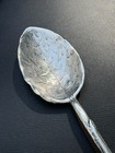 Antique Whiting Mfg  Co 925 Sterling Silver  Leaf Bowl Teaspoon