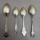Sterling Silver Vintage Ornate Spoon Collection Lot Of 4