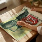 Vintage Bock Beer Poster Wall Art - Retro Brewery Decor Fine Art Print