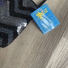 New Y2k 90s Silver   Black Beaded Sequin Evening Handbag Mini Shoulder Bag