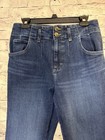 Lee Women   s Flare Jeans Dark  Wash High-rise Double Button Stretch  Size 12