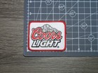Coors Light American Beer Red white silver Embroidered Iron On Patch 3  X 2 25 