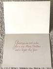 Unused Christmas Girl Angel Bird Candle Retro Mod Vtg Greeting Card 1960s 1970s