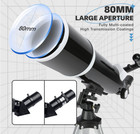 Telescopio Astron  mico 80mm 600mm Para Adultos Y Principiantes Con Tr  pode