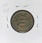 1853 Braided Hair Half Cent   Xf   nice Coin 