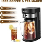Litifo Iced Tea Maker And Iced Coffee Maker Brewing System With 2 5-quart Pitche