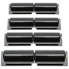 7  Barrel Hinge   Gloss Blk   Heavy Duty Pair Weld On Metal Gates Doors   4 Pack