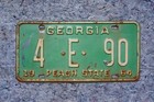 1964 Georgia Peach State License Plate