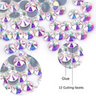Crystal Ab Hotfix Rhinestones Iron-on Glass For Fabric
