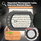 Magnifying Glass With Light And Clamp  15x 10x Desk Rectangle Magnifying Lamp   
