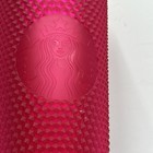 Starbucks 2021 Matte Hot Pink Studded 24oz Venti Cold Cup Tumbler Limited