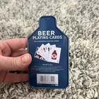 New Beer Playing Cards Gift 54 Illustrated Deck Bell   Curfew Bottle Shaped Tin