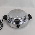 Vintage Dominion Waffle Iron Model 1316 Chrome Tested Working Waffle Maker  c298