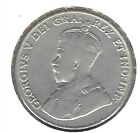 1929 Canadian Circulated King George V Five Cent Nickel Coin 