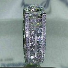 5 00 Ct Round Cut Bridal Set Moissanite Engagement Ring Solid 14k White Gold