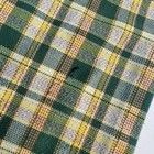 Vtg 70s Kids Green Yellow Checkered Plaid Bell Bottoms Pants 25    Waist Sz 12 14