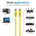 20 Pack Cat6 Network Cable High-performance Lan Ethernet Cord For Gaming Yellow