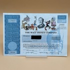 Vintage 1998 Walt Disney Co Stock Certificate 4 Shares Framed Authentic Canceled