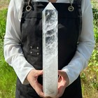 3 93lb Natural Clear Quartz Obelisk Crystal Wand Point Healing C3064