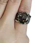Seymchan Pallasite Meteorite Ring S925 Silver Ring Jewelry  Lb082