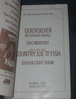Quicksilver Messenger Service Country Concert Program Fillmore East Nyc Jan 1970