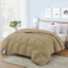 Premium Down Alternative Comforter   Bedding Sets Taupe Stripes Select Item