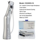 Coxo Dental Implant Handpiece 20 1 32 1 Contra Angle Fiber Optic External Nsk