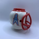 Vintage 90s Team Nfl Tennessee Oilers Titans Football Helmet Beer Mug Cup Coozie