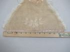 Antique Victorian Edwardian Crochet Yoke W pink Ribbon Trim