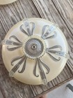 Antique Vintage Art Deco Glass Ceiling Light Fixtures 12    And 15   